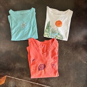 Life is Good T-shirt Bundle Sz. Large